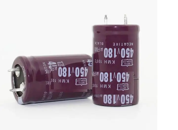 2 шт. алюминиевый электролитический конденсатор серии твердого фута v180uf 180 uf450v