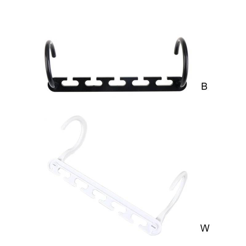

10PCS Multi-function Five-hole Hanger Rotatable Household Plastic Hanger Foldable