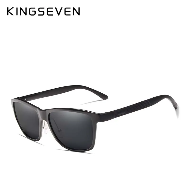 KINGSEVEN Ретро стиль солнцезащитные очки из алюминиево магниевого сплава