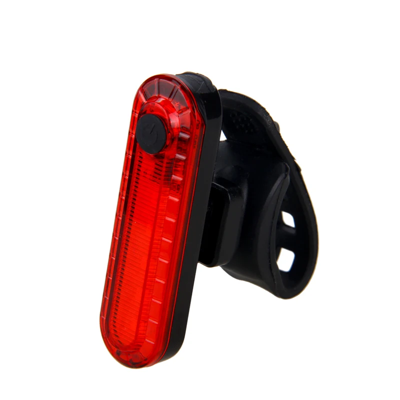 

Red 5 LED USB Rechargeable Bike Taillight Safety Night Riding Warning Back Light 4 Modes Cycling Torch with Built-in Battery