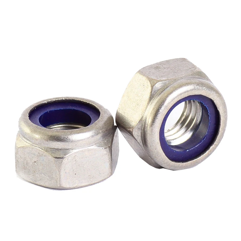 

Stainless Steel Nyloc Nylock Lock Nuts M3 50 pcs
