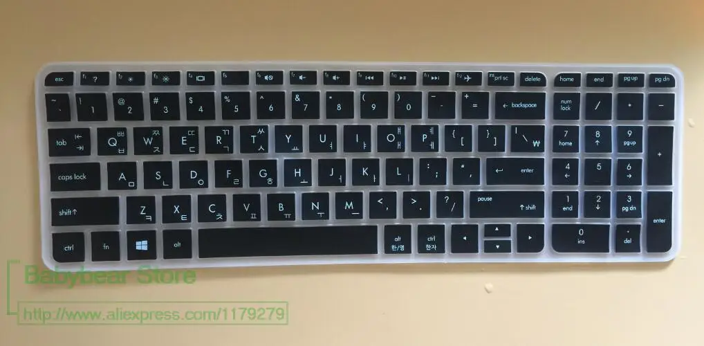 Для HP Pavilion ENVY 15 OMEN 17 игровой ноутбук ab ** tx ac серия корейский дюймов силиконовый