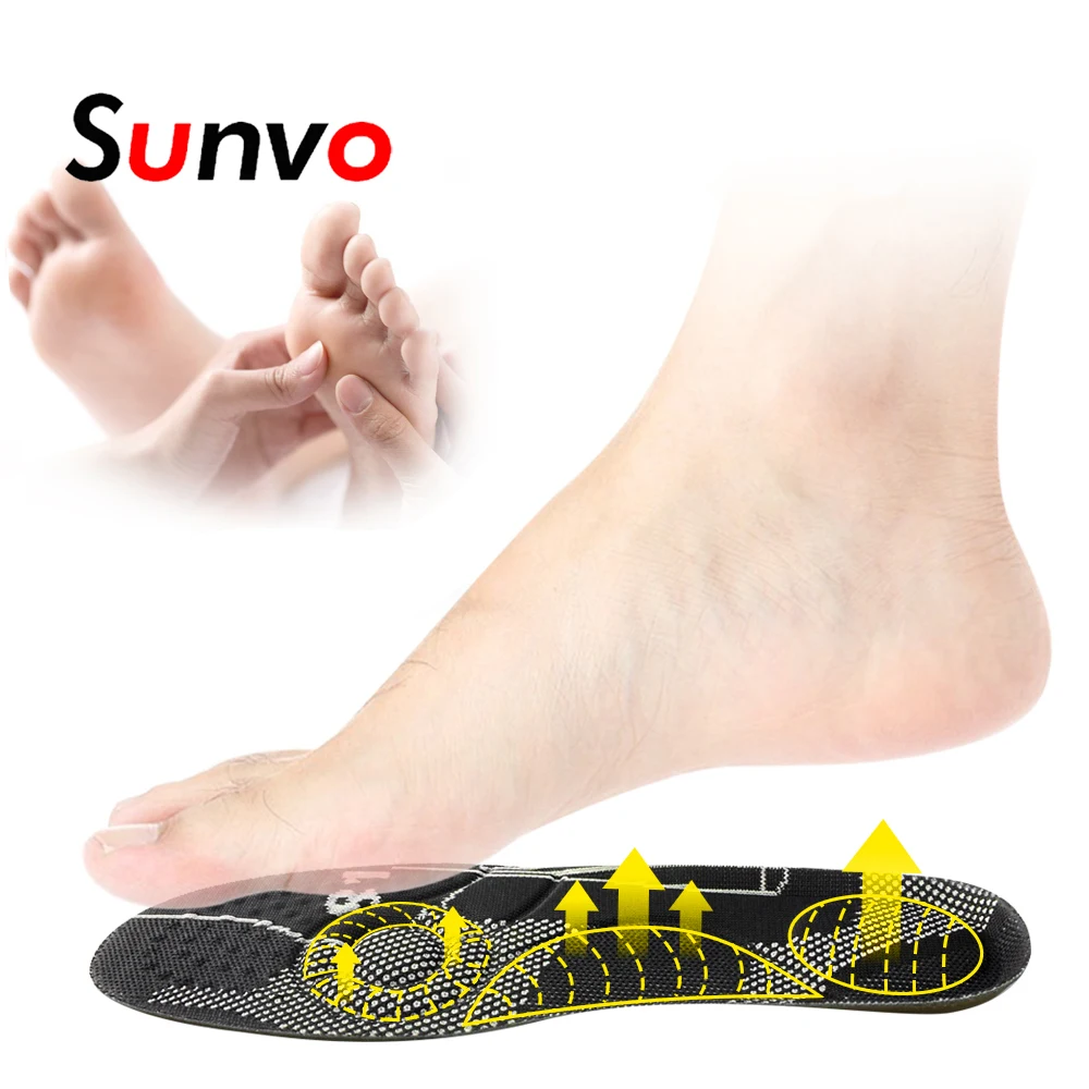 Спортивные стельки Sunvo стимуляция кровообращения массаж амортизация стоп