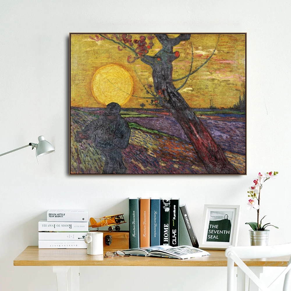 The Sower by Vincent Van Gogh плакаты и печать холст живопись каллиграфия настенные картины