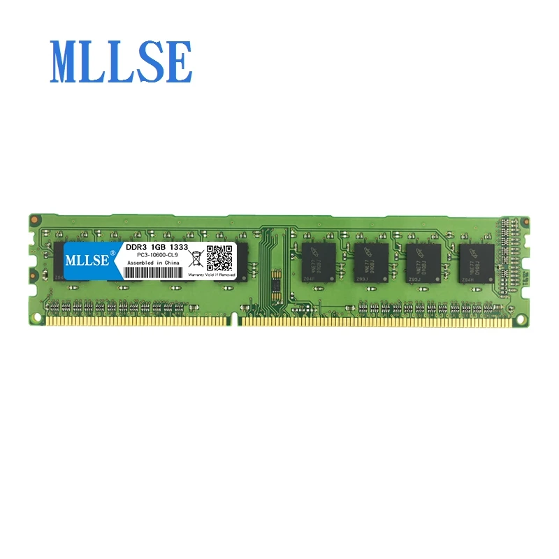 Mllse PC DIMM Ram DDR3 1GB 1333mhz 1 5 V память для настольного PC3-10600S 240pin без ECC компьютера RAM memoria |