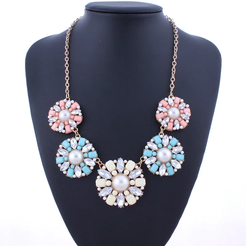 Tenande Maxi Charms ювелирные изделия большие массивные круглые цветы кристалл имитация