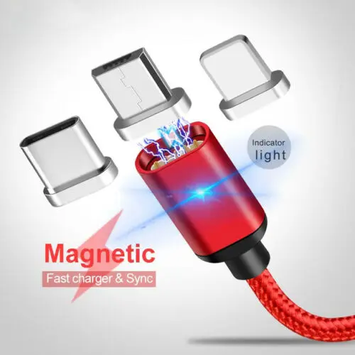 Магнитный кабель Micro usb Type C адаптер для быстрой зарядки телефона магнитное