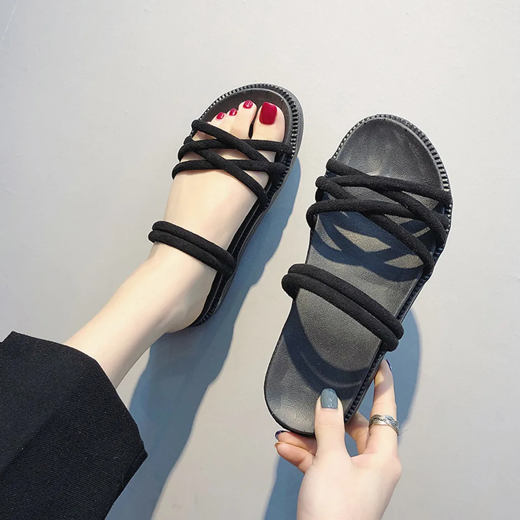 Женские сандалии модные летние повседневные zandalias de verano mujer Прямая поставка # BYY30