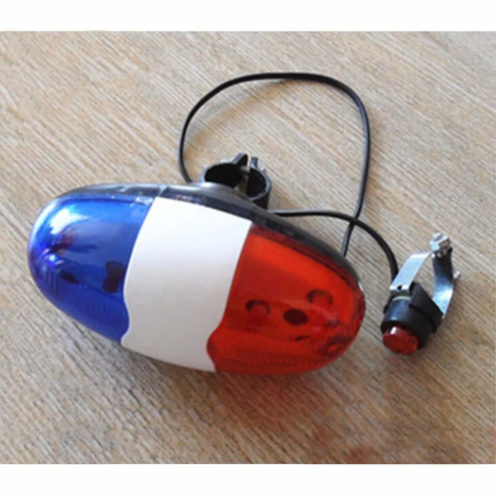 Новый детский велосипед 6 светодиодов Электрический гудок 4 звука полицейский