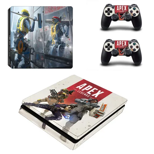 YSP4S-3301 Игра Apex lengends PS4 тонкая кожа Виниловая наклейка, стикер для Playstation 4 консоли и 2 контроллеры PS4 тонкая кожа Стикеры - Цвет: YSP4S-3301