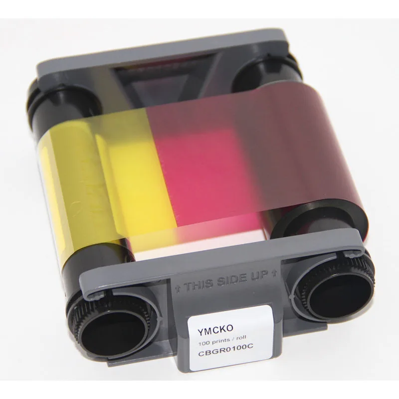 Evolis CBGR0100C YMCKO лента кассета 100 отпечатков 5 панелей для Badgy100 Badgy200 принтера