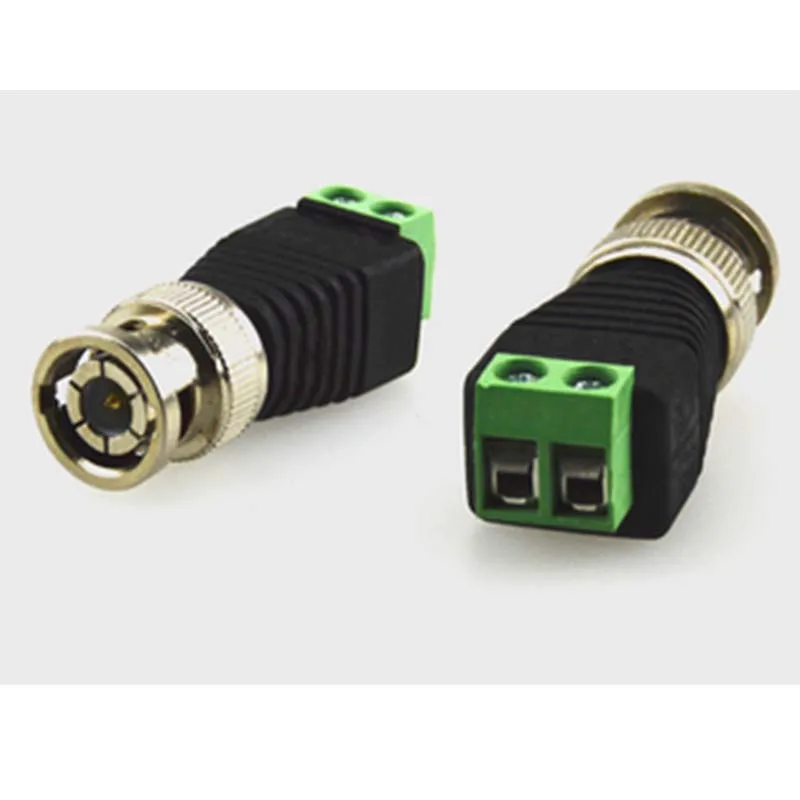 BNC папа к 2-контактному адаптеру камеры DVR разъем CCTV Новый