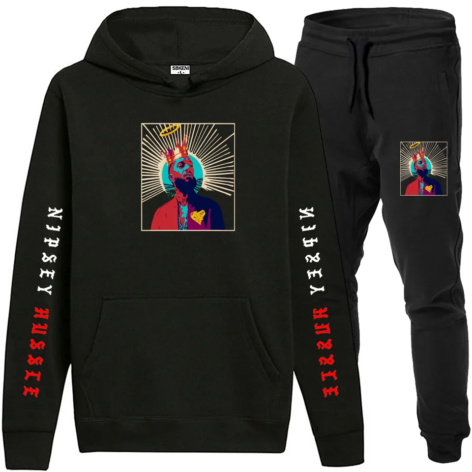 Nipsey Hussle Мужская/женская спортивная одежда + джоггеры костюм со спортивными