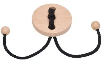 

IQ Wooden Brain Teasers веревка головоломка игра игрушки