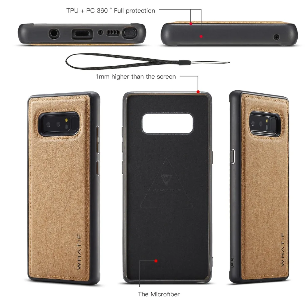 Чехол для мобильного телефона из крафт-бумаги Samsung Galaxy Note 8 чехлы задней панели DIY