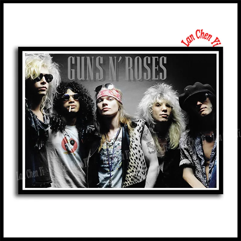 Guns n' Roses жесткая Рок Музыкальная Группа Slash плакат белая бумага с покрытием плакаты отличные фотографии на стену для подарка