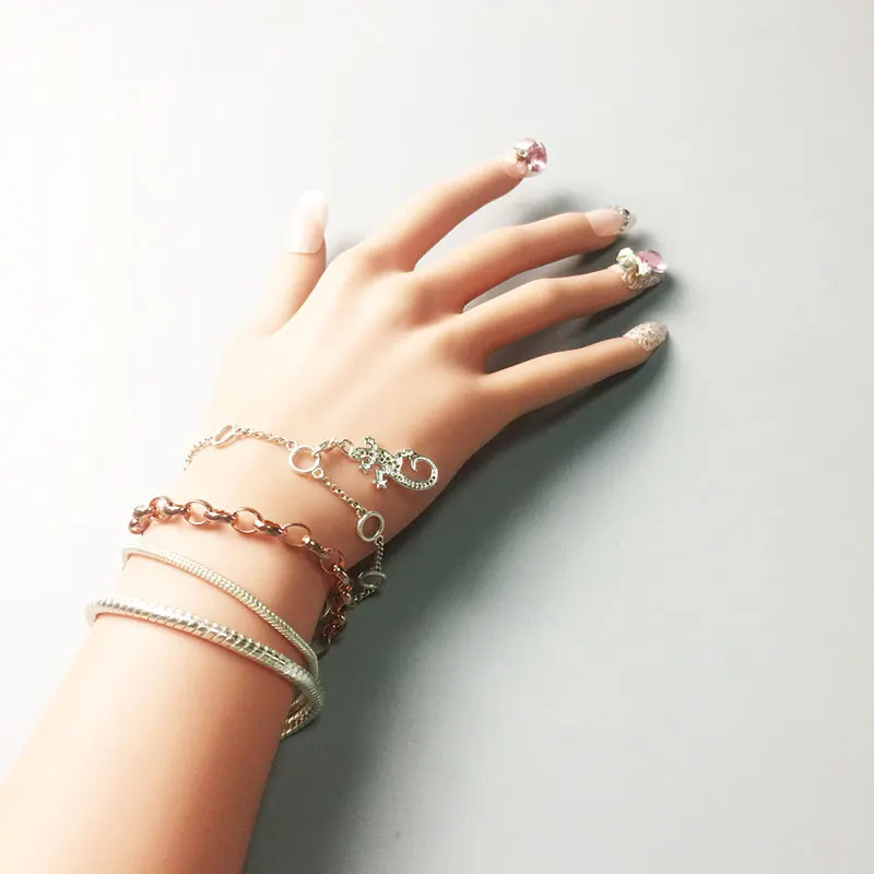 Зеленый/белый/черный Gecko Подвески ящерица Изготовление ювелирных изделий из