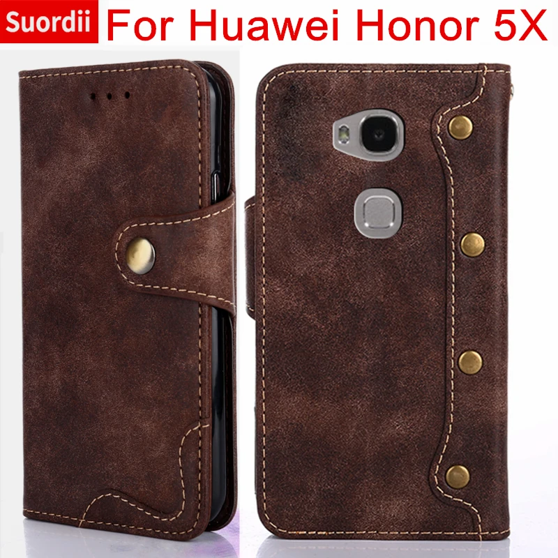 Чехол для Huawei Honor 5X gr5 кожаный бумажник чехол Книга Стенд Стиль honor5x mate7 мини