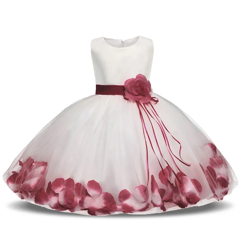 Платье на крестины для новорожденных девочек тюлевые Свадебные платья маленьких