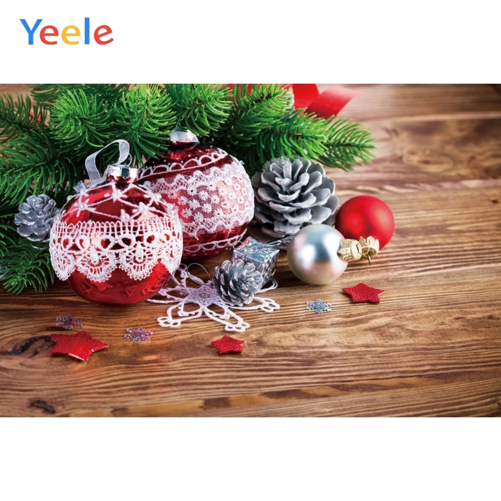 Yeele рождественские украшения Дерево красочные бусы фоны для фотосъемки