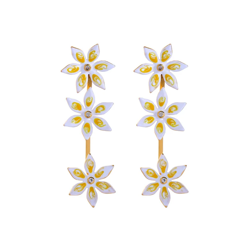 

Fashion New Arrival Earring Fashion Romantic Blue/Yellow Earring For Women Wholesale Handmade Date Gift Drop Earring Jewelry