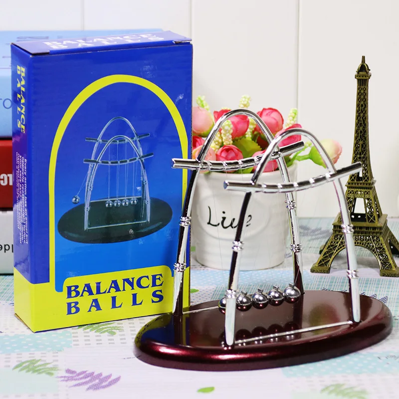 3 типа Ньютон Колыбель украшения Бильярд физическая энергия эластичный бампер