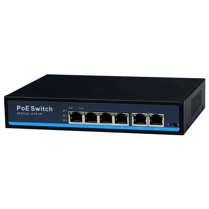 Коммутатор Ethernet 48 В, 4 порта s, POE, со стандартизированным портом IEEE 802,3 af/at, подходит для IP-камеры/беспроводной точки доступа/системы камер вид... от AliExpress WW