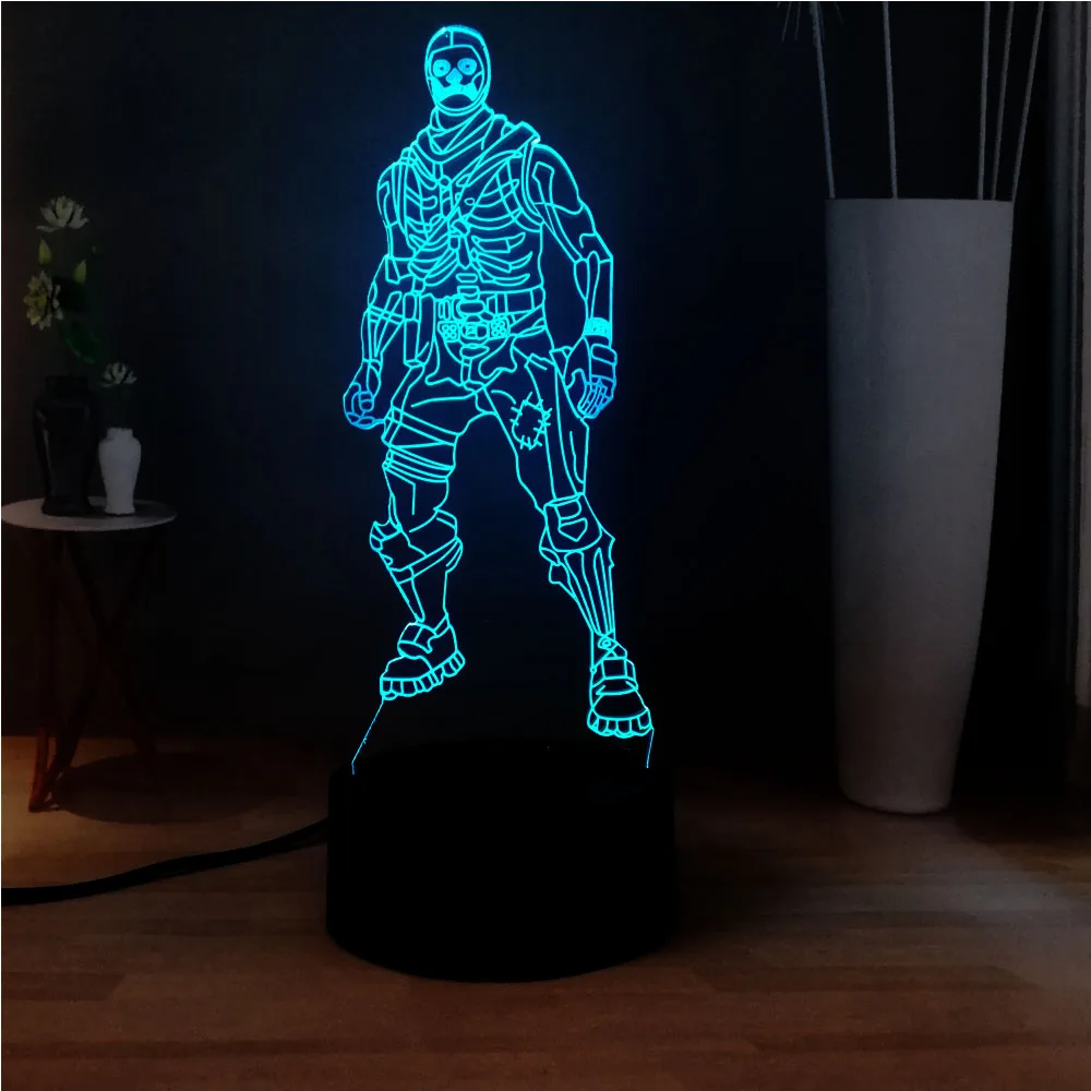 3D LED ночник для сна RGB 7 цветов Изменение USB переключатель акриловая настольная