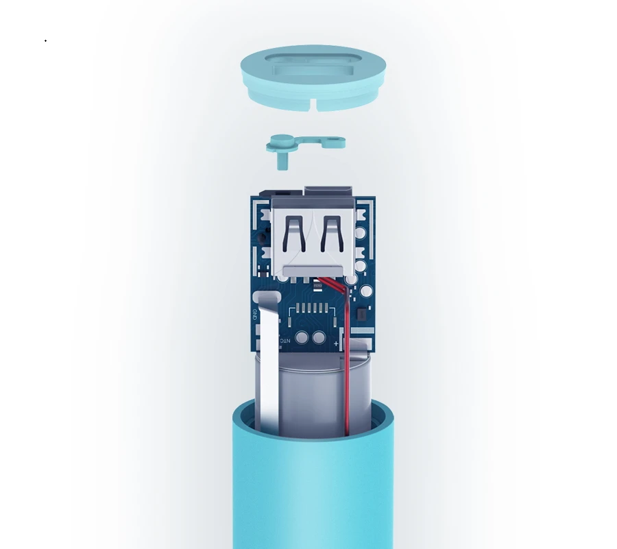 Xiaomi 18650 батареи ZMI USB 3,6 V 3000MAH Мини Портативный внешний аккумулятор Перезаряжаемый для Xiaomi iPhone Android смартфон