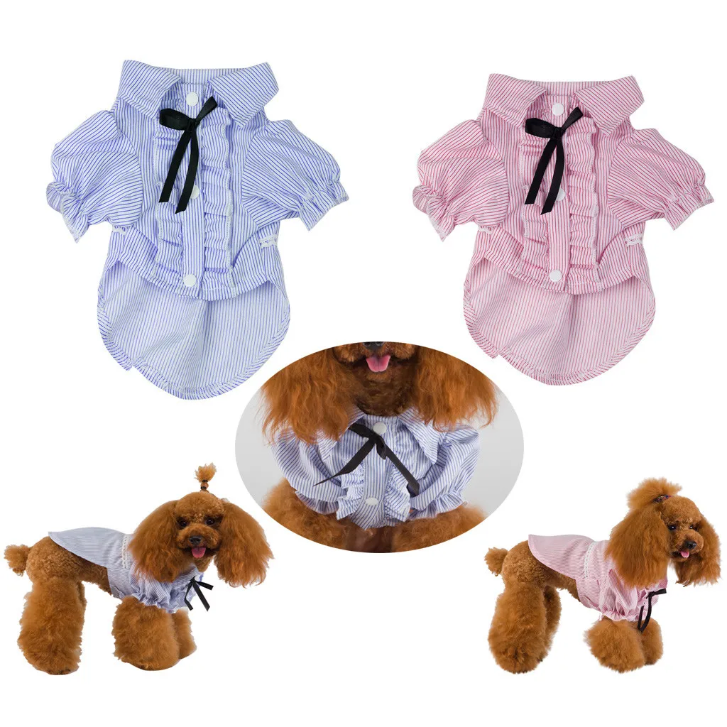 Одежда для маленьких собак; Одежда для собак; модная Милая одежда для домашних животных; сезон весна-лето; Лоскутные цветные костюмы; одежда для домашних животных; рубашка;# cl30