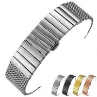 18mm 20mm 22mm 24mm stainless steel milanese watch band strap bracelet watchband wristband butterfly clasps black silver gold