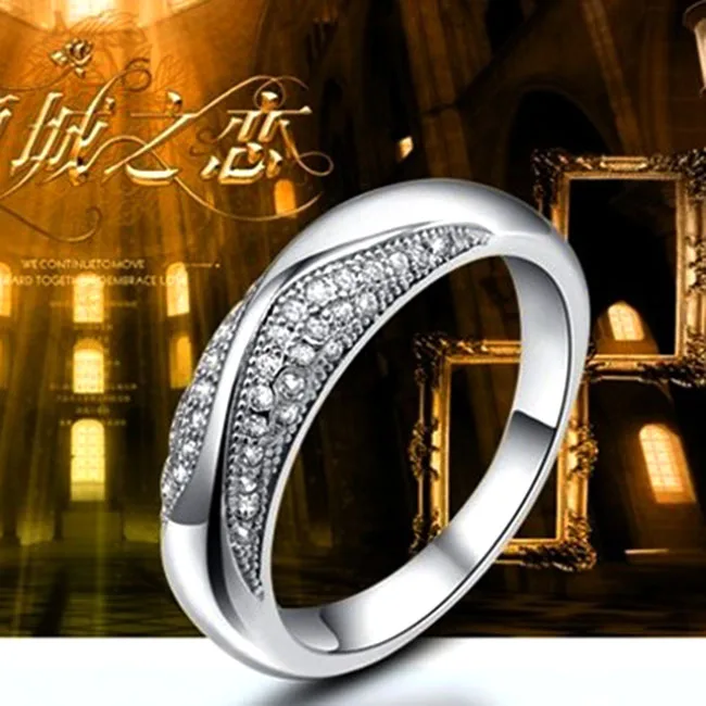 Настоящее серебро 990 пробы свадебные кольца для женщин или мужчин проложенные