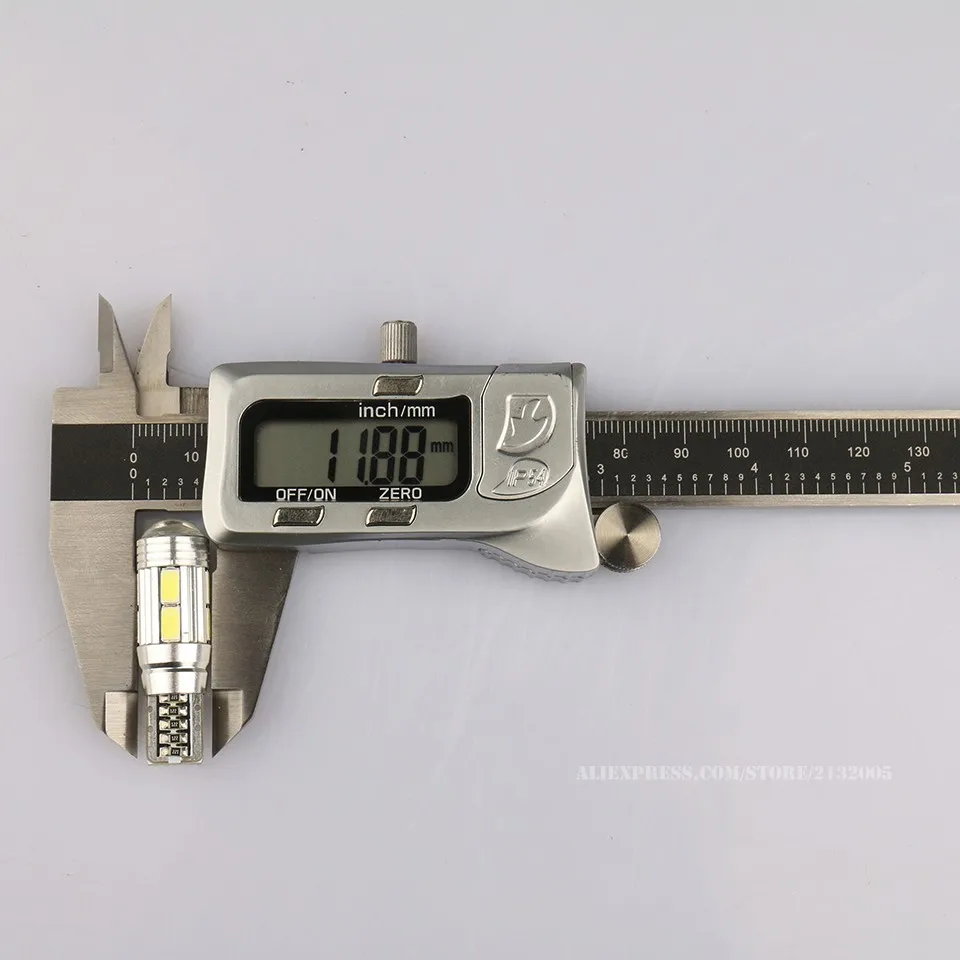 2 шт. Новый T10 парковка белый Canbus W5W 5630 10SMD авто LED 12 В свет лампы серебро внешний вид