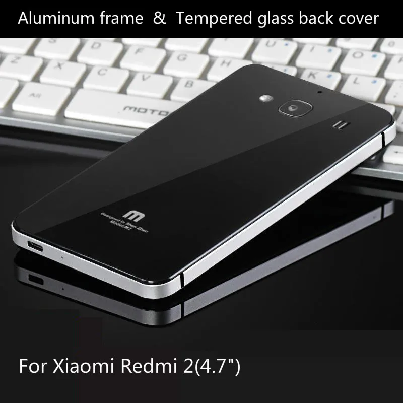 Чехлы для телефонов Xiaomi Redmi 2 Роскошный Алюминиевый металлический каркас и задняя