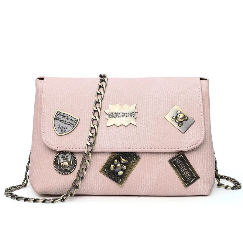 Мини Сумки Конверт Плеча Женщины 2016 Девушку Посланник Crossbody Щитка Цепи Мешок