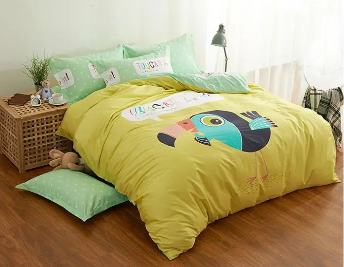 4 шт. 100% хлопок детская накидка + простыня 2 подушки четыре комплекты постельного