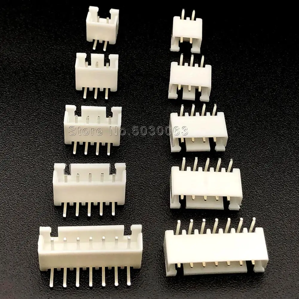 XH2.54 2/3/4/5/6/7/8/9/10/11/12/13/14/15/16pin штырьковый разъем для провода с прямым углом 2 54 мм PCB JST