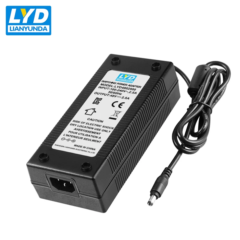 48v 2.5A Стандартный C14 настольный Тип dc 48v2.5a адаптер питания с штепсельной вилкой ЕС