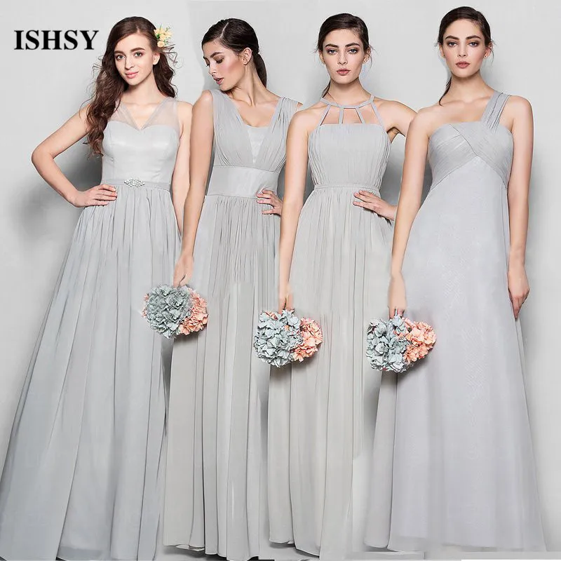 Бесплатная Доставка Длиннее Шифоновое Свадебное Формальные Женщины Вечерние