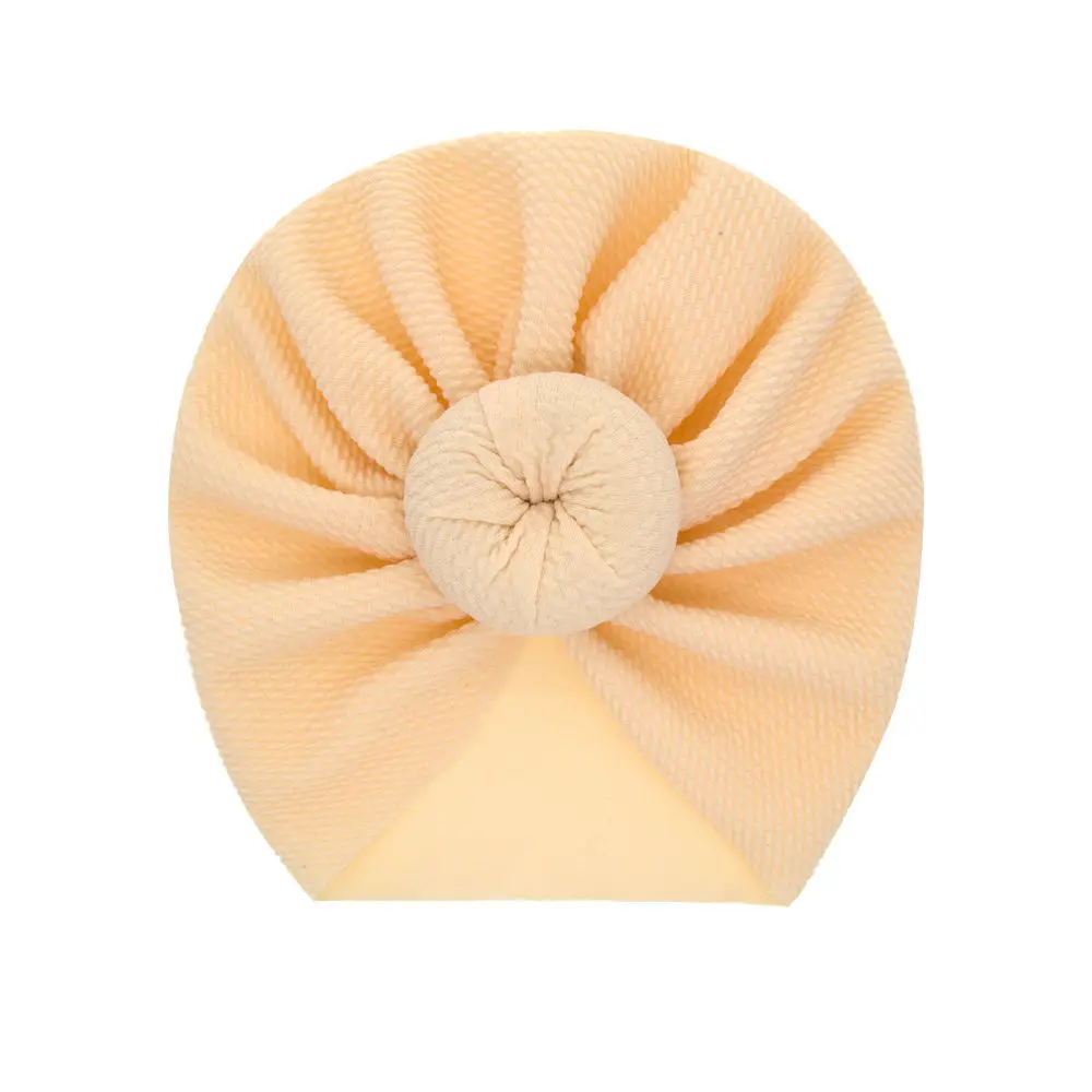 Top knot turban Baby hat Round Headband Turban Bow Beanie Infant Head cover Topknot headwrap H104S | Детская одежда и обувь