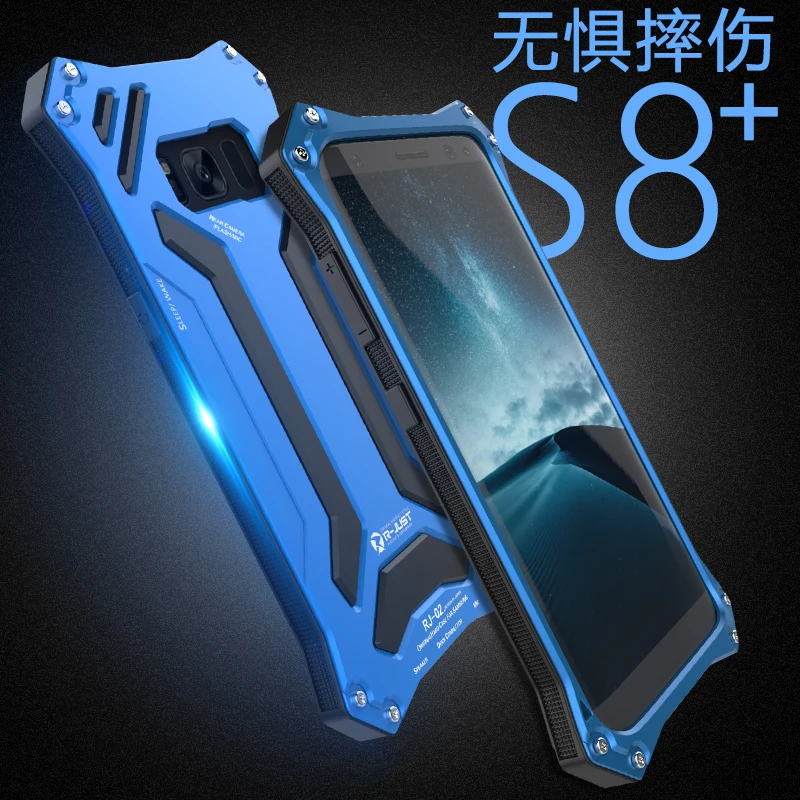 R-JUST жизни водонепроницаемый алюминиевый чехол для samsung Galaxy S8 Plus ударопрочный