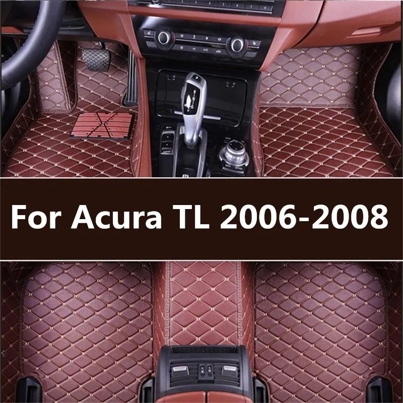 Кожаные автомобильные коврики для Acura TL 2006 2007 2008 2009 2010 2011 2012-2018 индивидуальные
