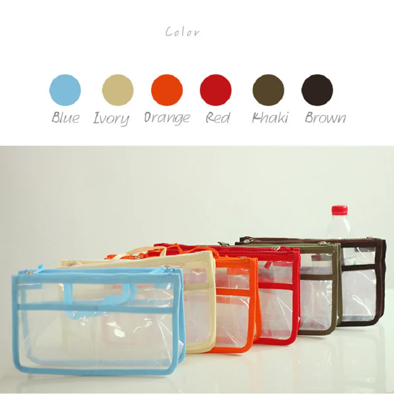 Новинка 2019 прозрачная косметичка из ПВХ дорожная женская Bolso Cosmetiquera Mujer UBM059 |