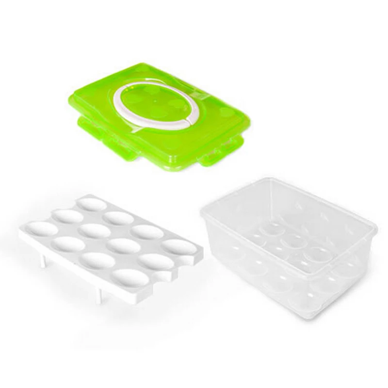 24 Сетка яйцо поле пищевых контейнеров Организатор удобные ящики для хранения