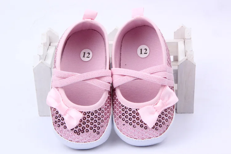 

Bling Bling Baby Shoes For Girls Children Kids Chaussure Girl Sneakers Newborn Toddler Bowknot First Walker bebe Sapatos