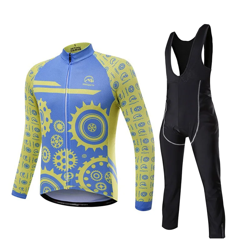 С длинным рукавом Велоспорт Для мужчин Наборы для ухода за кожей с