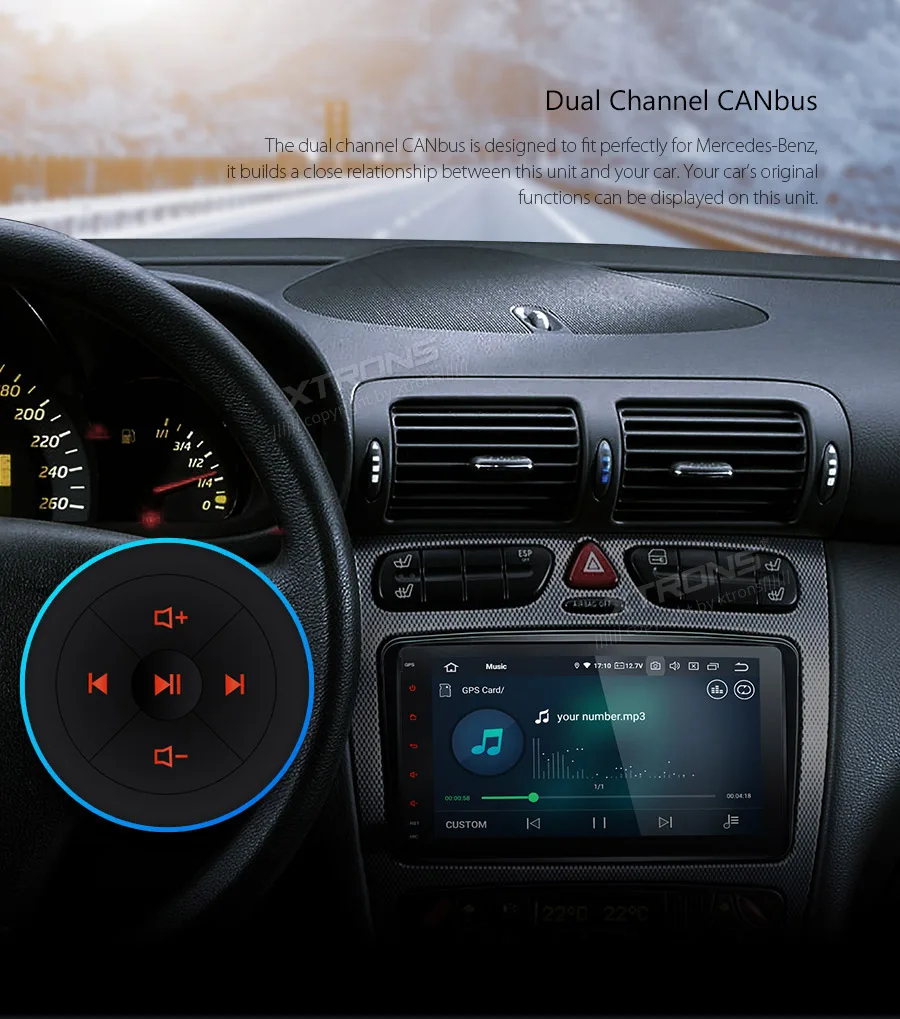 XTRONS Android 9 0 автомобильный стерео плеер для Mercedes Benz W168 W203 W209 C209 W463 Viano Vito Plug &amp Play