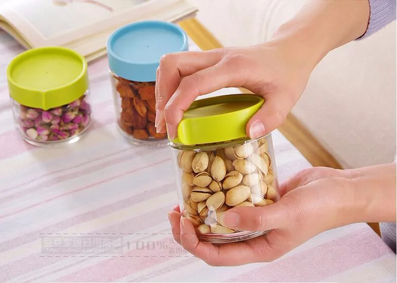 Стекло jar Сухофрукты зерна Пластик бак бытовой прозрачный герметичного хранения Бутылочки