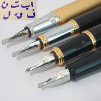 venus all metal fountain pen gothic art pen arabic persian mijit calligraphy black golden 5 mm multi functional nib gift