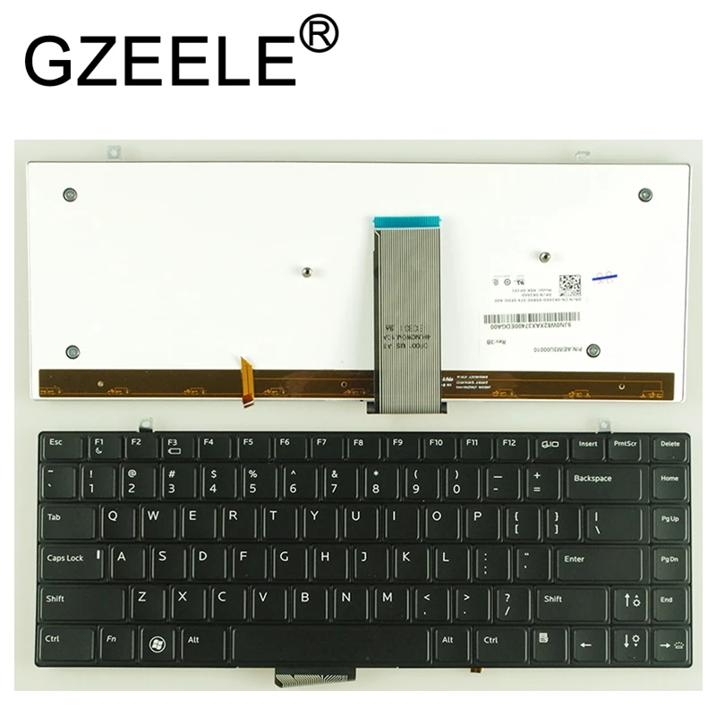 GZEELE клавиатура с подсветкой английская раскладка для DELL Studio XPS 1340 1640 1645 1647 PP17S